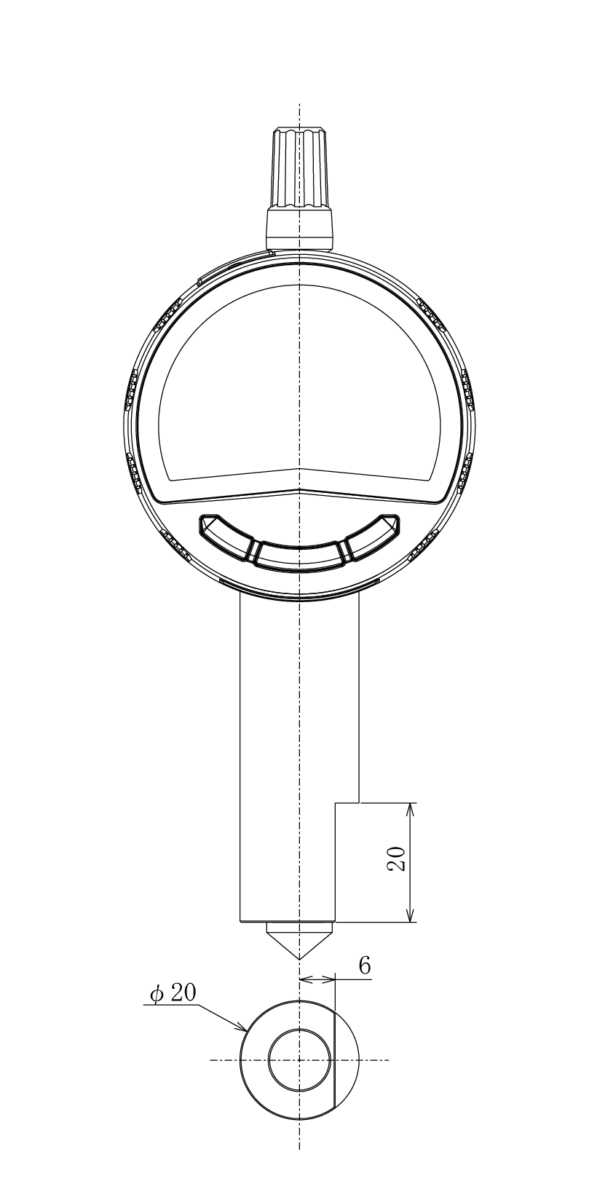 特注口元径測定器 切り欠け有り